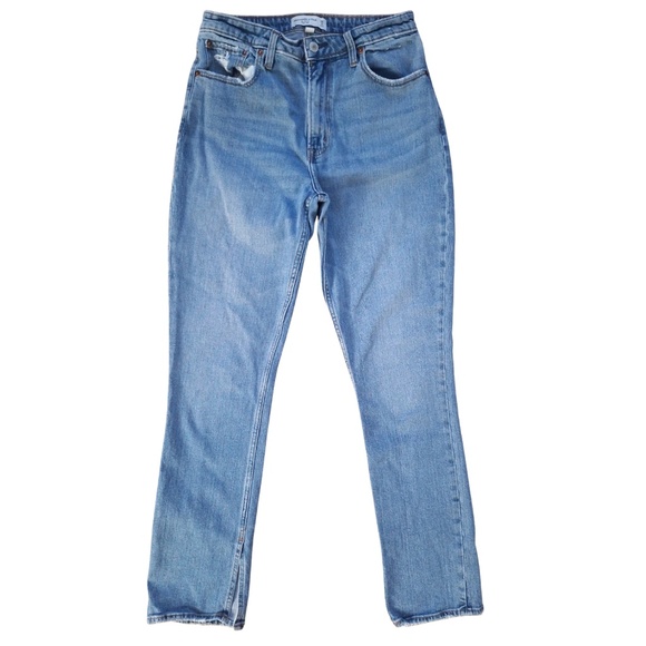 Abercrombie & Fitch Curve Love The Skinny High Rise Jeans Sz 29/8R Light Wash - Picture 4 of 12